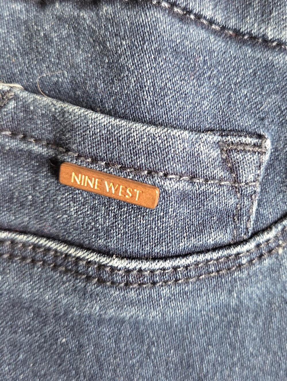 Nine West Heidi Pull On Skinny Jeans Size 16 Dark Wash - Picture 2 of 5